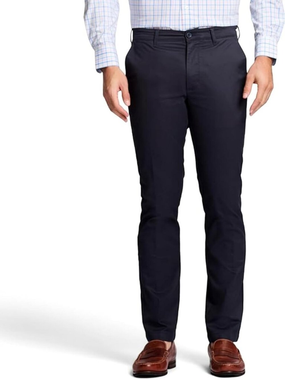 Men's Performance Stretch Chino Pants | Straight Fit, Flat Front, Casual Wear